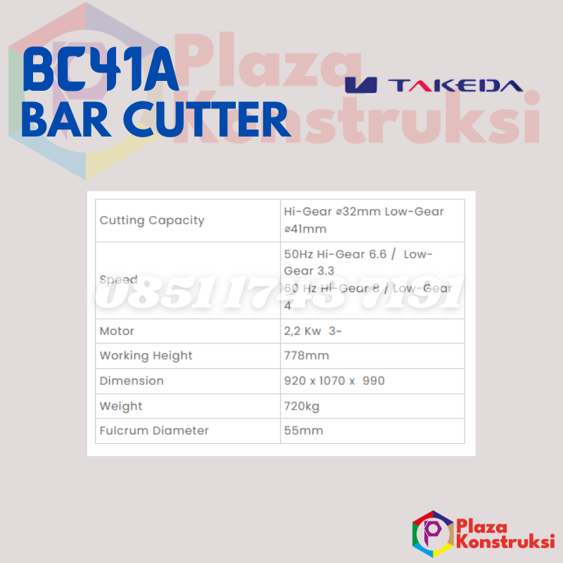 BAR CUTTER TAKEDA BC41A - Image 2