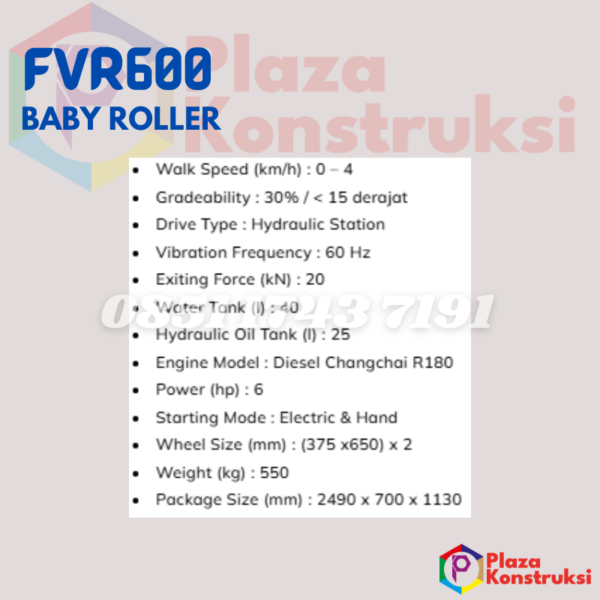 ROLLER TEKINA FVR600