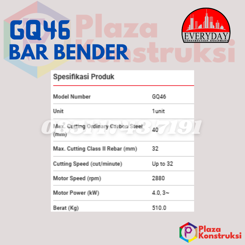 BAR CUTTER EVERYDAY GQ46 - Image 2