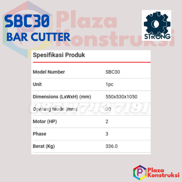 BAR CUTTER STRONG SBC 30