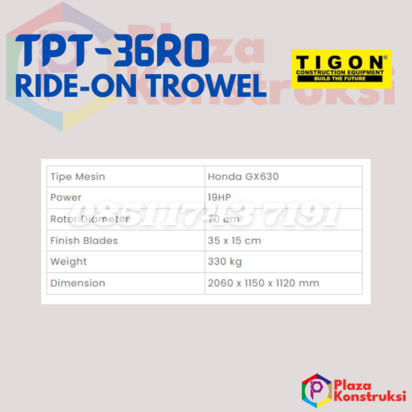Ride-On Trowel	TIGON	TPT-36RO